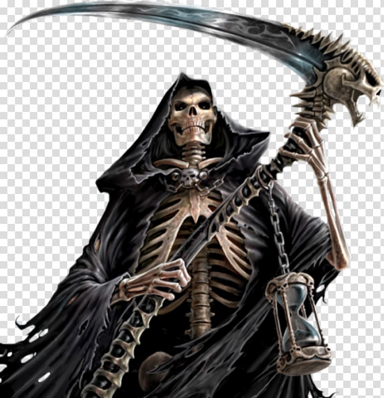 grim reaper , Death , Halloween Skull Devil transparent background PNG clipart