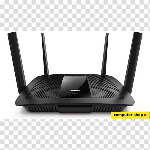 Wireless router Linksys Wi-Fi Multi-user MIMO, access point transparent background PNG clipart
