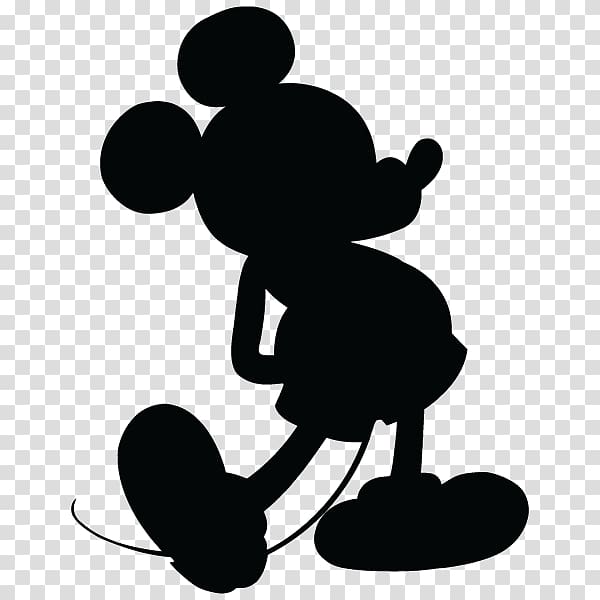 Mickey Mouse shadow , Mickey Mouse Minnie Mouse Silhouette Scalable Graphics , Silhouette Mickey Mouse transparent background PNG clipart