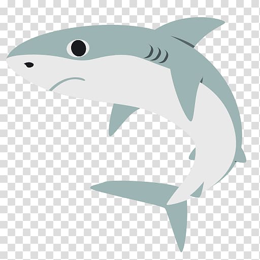 Tiger shark Common bottlenose dolphin Emoji Requiem sharks, lemon shark transparent background PNG clipart