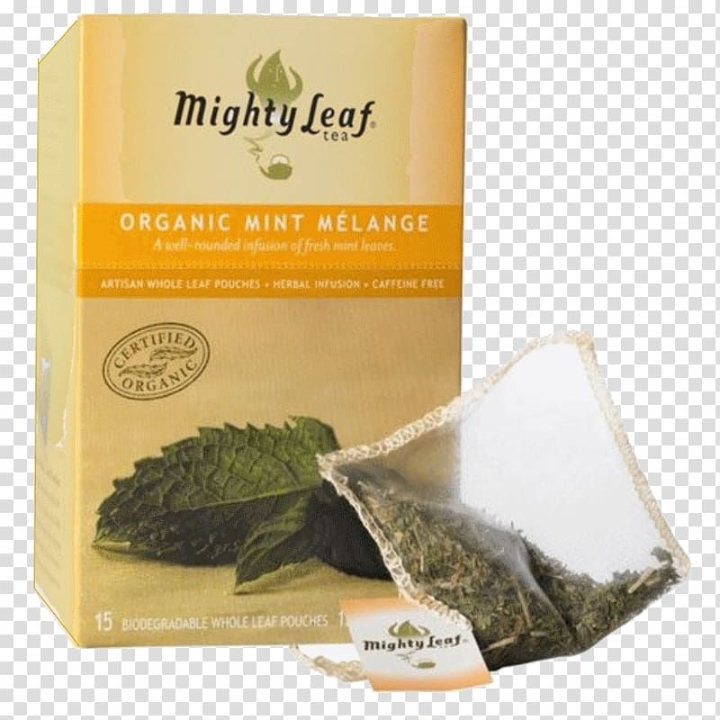 Green tea Wiener Melange Mighty Leaf Tea Company Coffee, tea transparent background PNG clipart