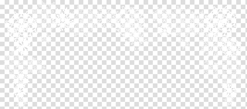 white snowflake border illustration, Black and white Pattern, Snowflake Decor transparent background PNG clipart