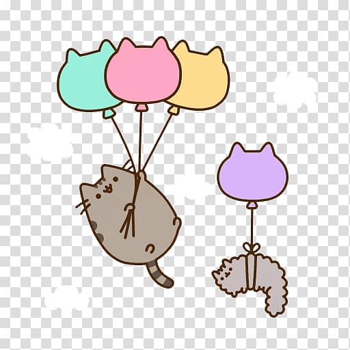 Pusheen Cat Kitten Cartoon, Cat transparent background PNG clipart