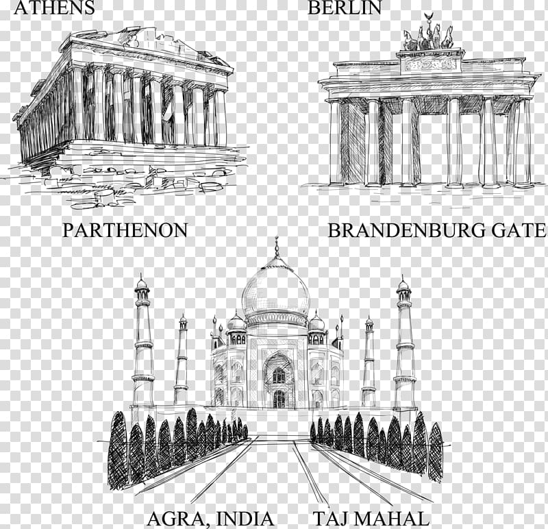 Drawing Building Pencil Monument Sketch, Landmarks transparent background PNG clipart