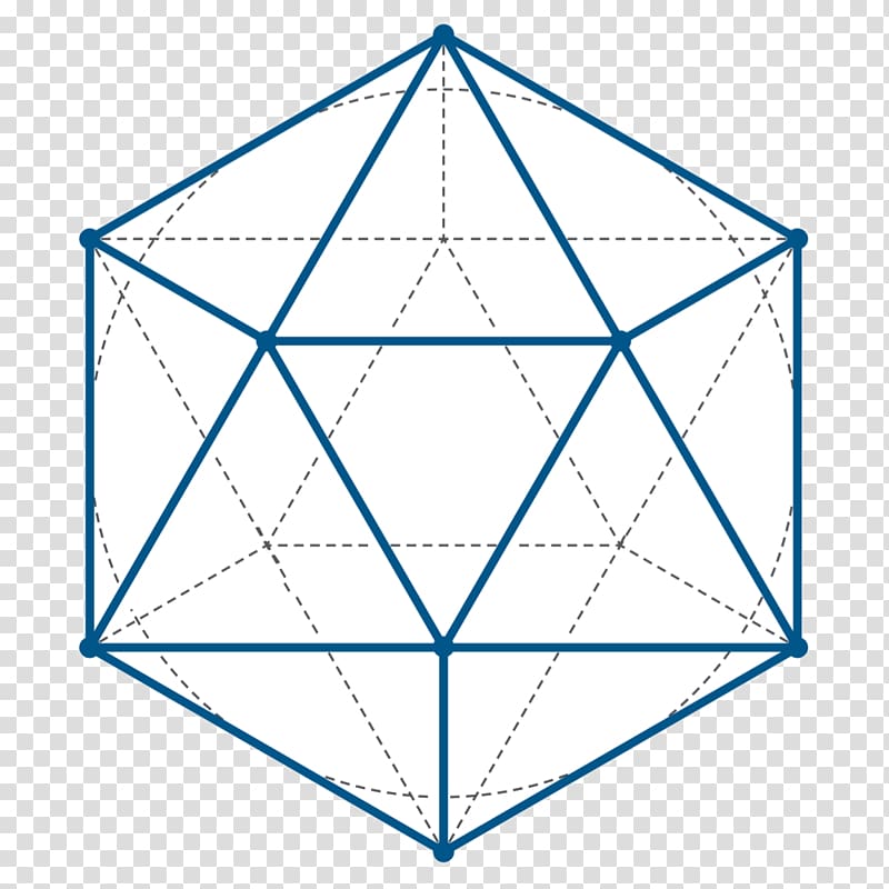 Icosahedron Euclid\'s Elements Sacred geometry Platonic solid, shape transparent background PNG clipart