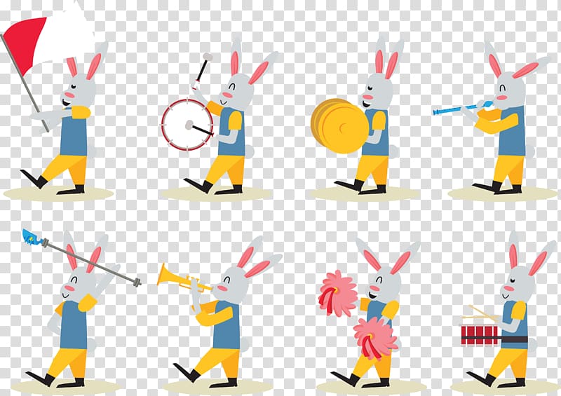 Musical ensemble Orchestra Marching band , Animal band performance transparent background PNG clipart
