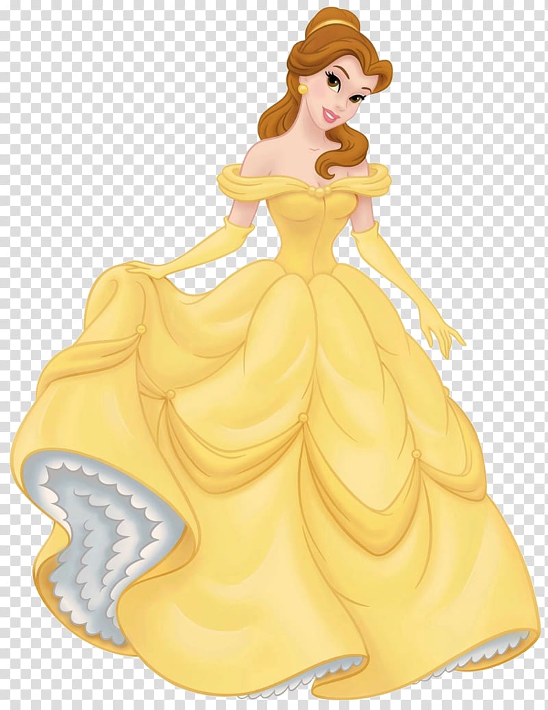Disney Belle , Belle Beast Ariel Elsa Rapunzel, Disney Princess transparent background PNG clipart