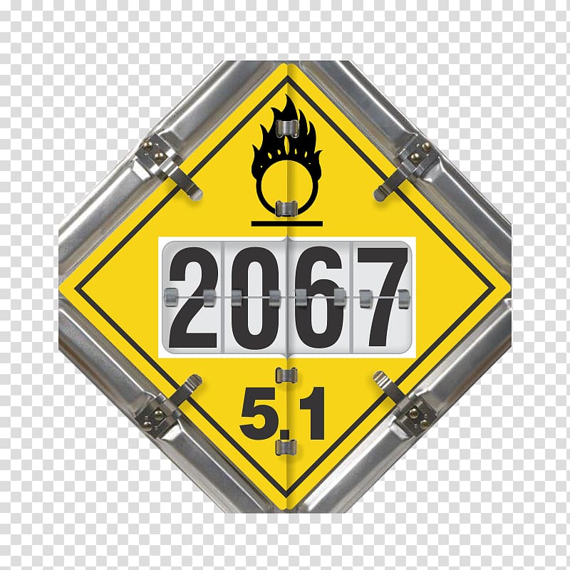 United States Department of Transportation Placard UN number Dangerous goods Signage, Hazardous Duty transparent background PNG clipart