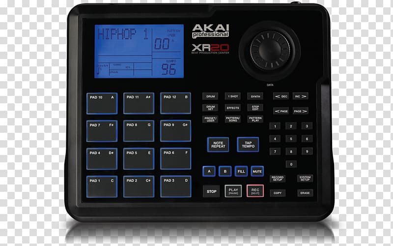 Akai Professional XR20 Music Production Controller Drum machine Groovebox, movie machine transparent background PNG clipart