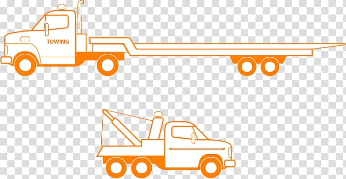 Car Tow truck Semi-trailer truck Flatbed truck, Tow Truck transparent background PNG clipart