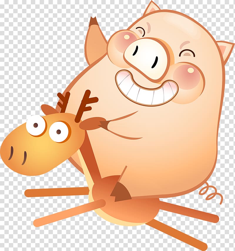 , pig Chinese transparent background PNG clipart