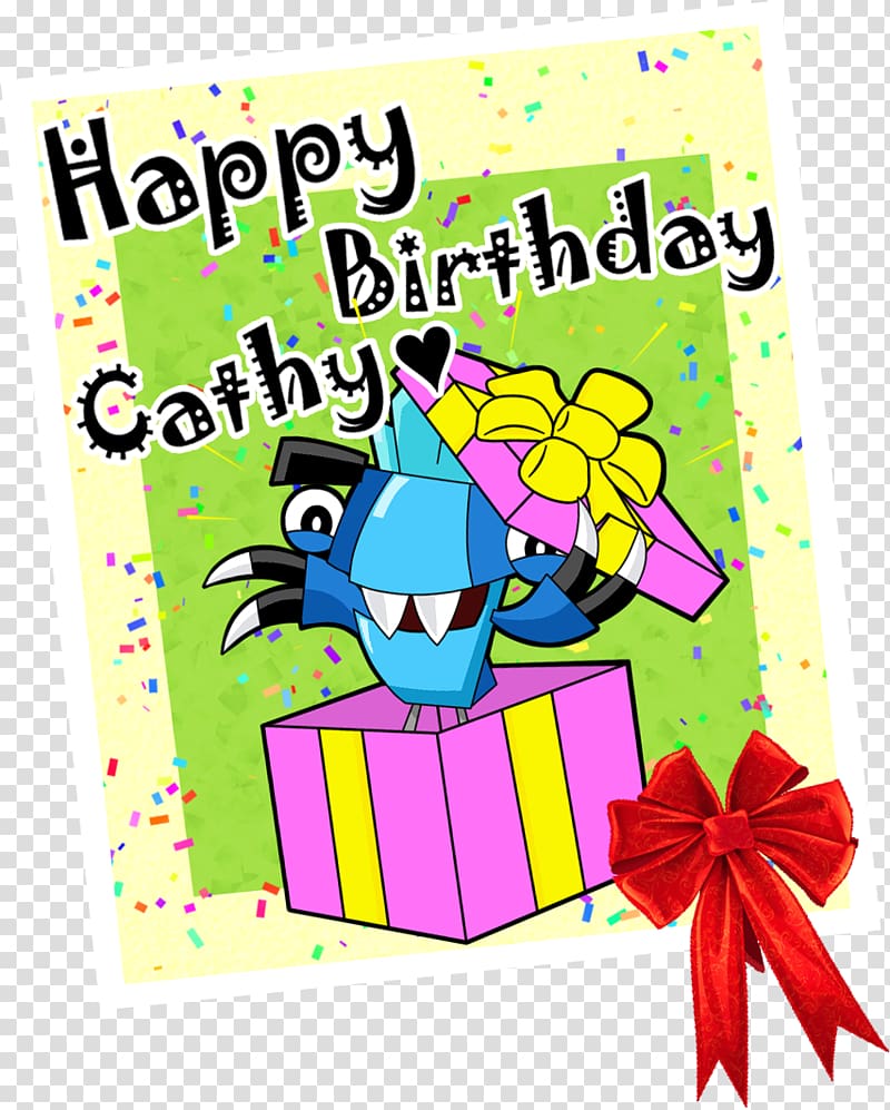 Birthday Cartoon Cathy Gift, Birthday transparent background PNG clipart