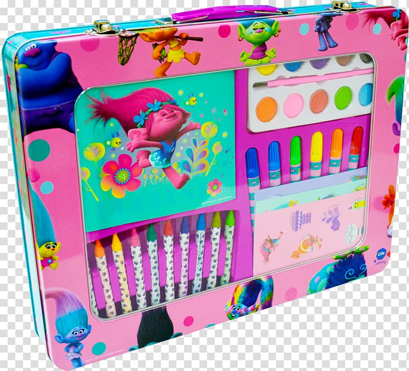 Kit Colorea Tu Bolso Trolls Toy Handbag Briefcase, toy transparent background PNG clipart