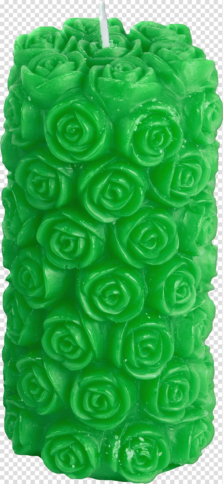 Ubon Ratchathani Candle Festival Beach rose Green, Green rose candle material free to pull transparent background PNG clipart