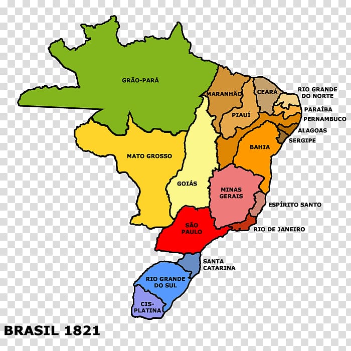 Federative unit of Brazil Cisplatine War Cisplatina First Reign, map of brazil transparent background PNG clipart