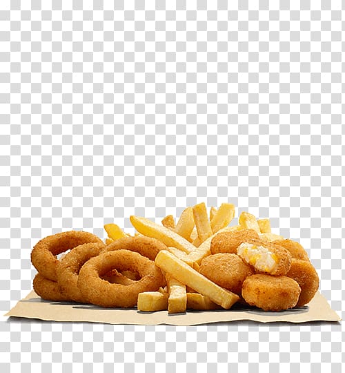 French fries Onion ring Hamburger Fried chicken Chicken fingers, fried chicken transparent background PNG clipart