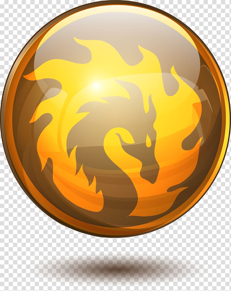 Dragon Icon, Tan dragon ball transparent background PNG clipart