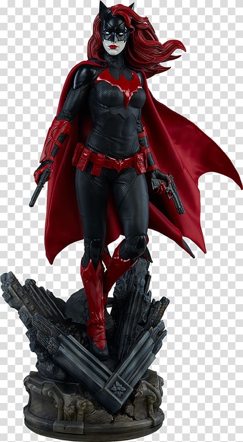 Batwoman Batman Batgirl Sideshow Collectibles Statue, batman transparent background PNG clipart