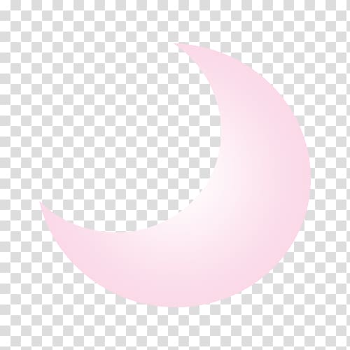 white crescent moon illustration, Circle Angle Pattern, Creative cute pink moon transparent background PNG clipart