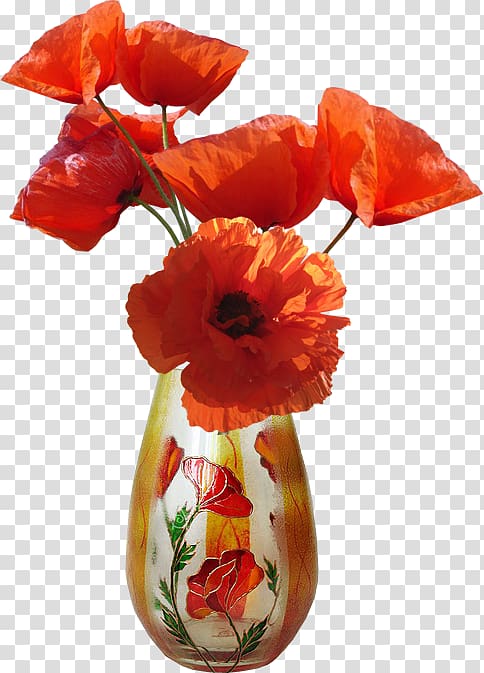 Vase Flower Poppy Portable Network Graphics, vase transparent background PNG clipart