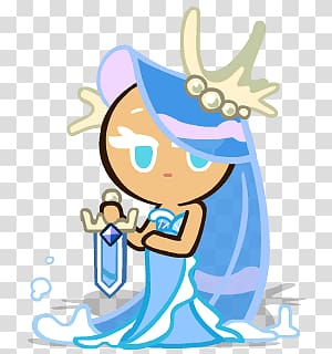 woman wearing blue dress illustration, Sea Fairy Cookie Run transparent background PNG clipart