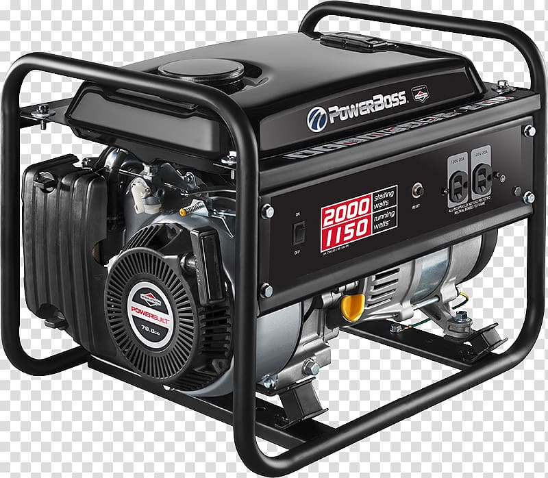 Engine-generator Electric generator Gasoline Watt Briggs & Stratton, Briggs Stratton Power Products transparent background PNG clipart