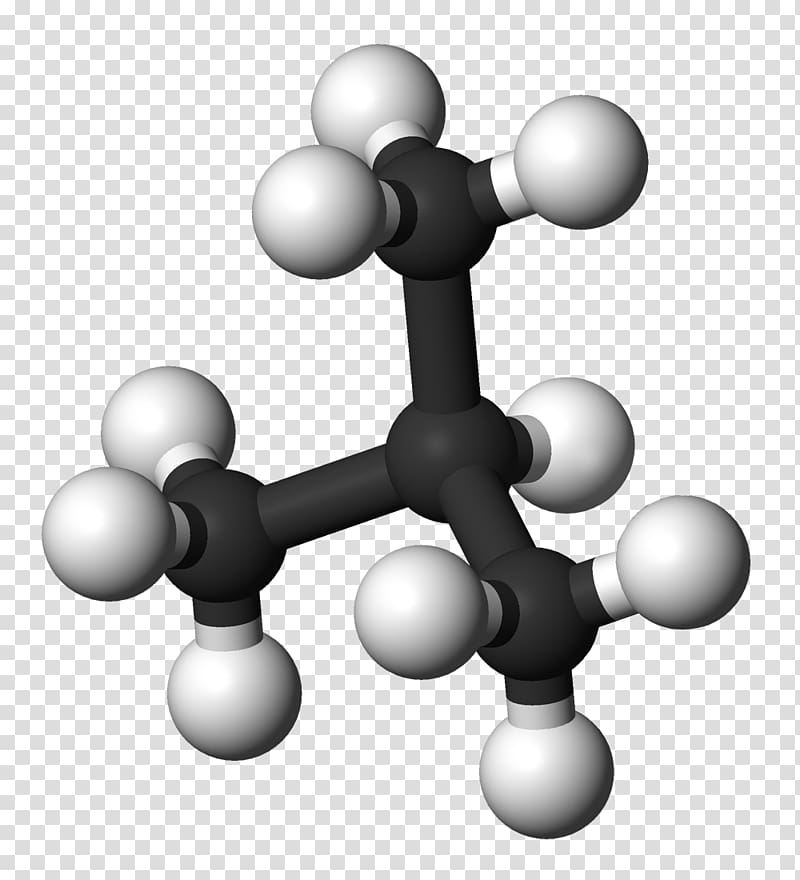 Isobutane Butene Alkane Isomer, molecular chain deductible transparent background PNG clipart