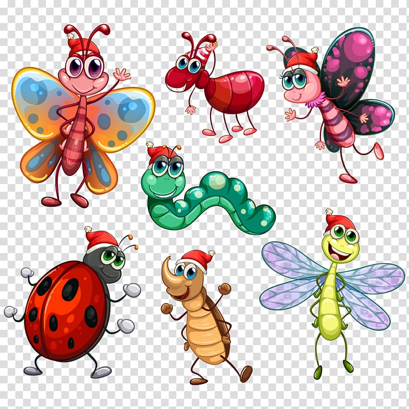 , Playful insect transparent background PNG clipart