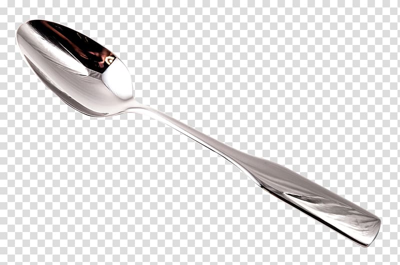 Soup spoon Tablespoon Teaspoon, Metal spoon transparent background PNG clipart