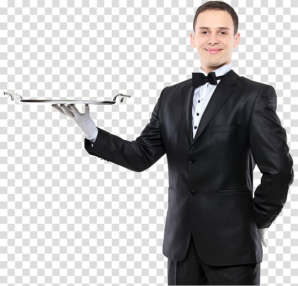 Tray Waiter Butler, working people transparent background PNG clipart