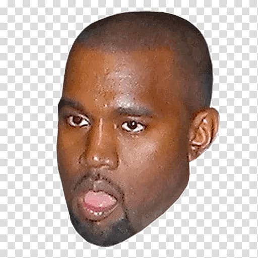 Kanye West Nose Telegram Sticker Cheek, nose transparent background PNG clipart