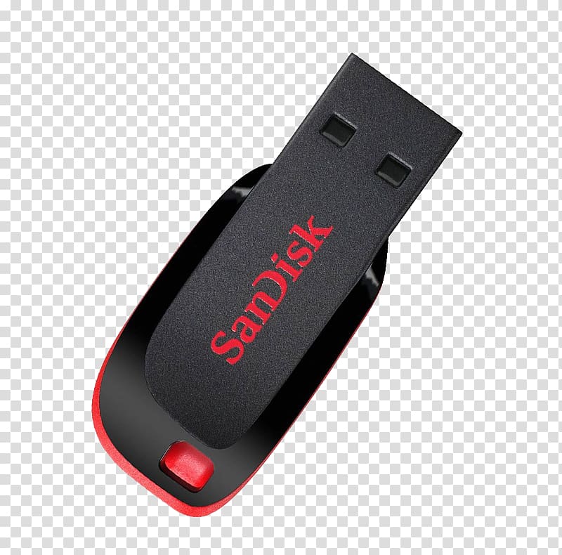 USB Flash Drives SanDisk Cruzer Blade USB 2.0 Battery charger Mobile Phones, USB transparent background PNG clipart