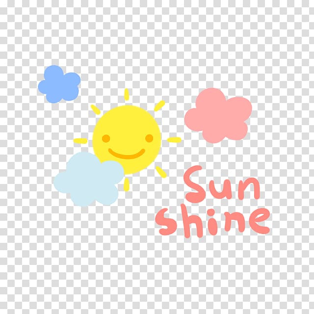Cartoon Child Illustration, Smiling sun transparent background PNG clipart