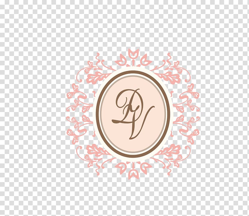pink DV logo, frame transparent background PNG clipart