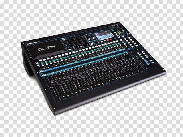 Allen & Heath ZED-10 Microphone Allen & Heath QU-24 Chrome Edition Audio Mixers Digital mixing console, microphone transparent background PNG clipart