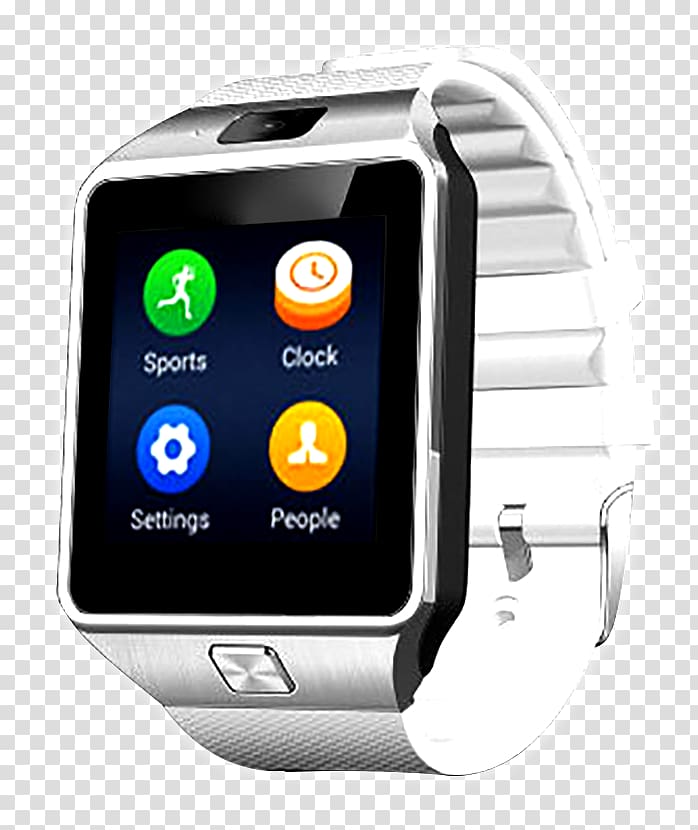 Smartwatch Android Subscriber identity module DZ09 Smart Watch, android transparent background PNG clipart