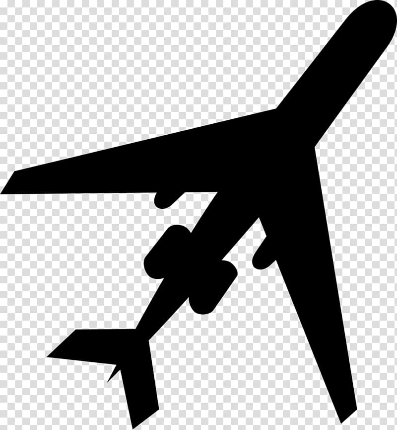 Airplane Silhouette , paper plane transparent background PNG clipart