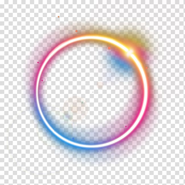 circular light effect transparent background PNG clipart