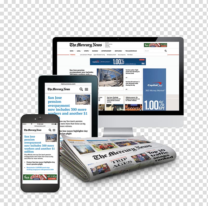 The Mercury News San Jose Bay Area News Group Newspaper Digital First Media, others transparent background PNG clipart