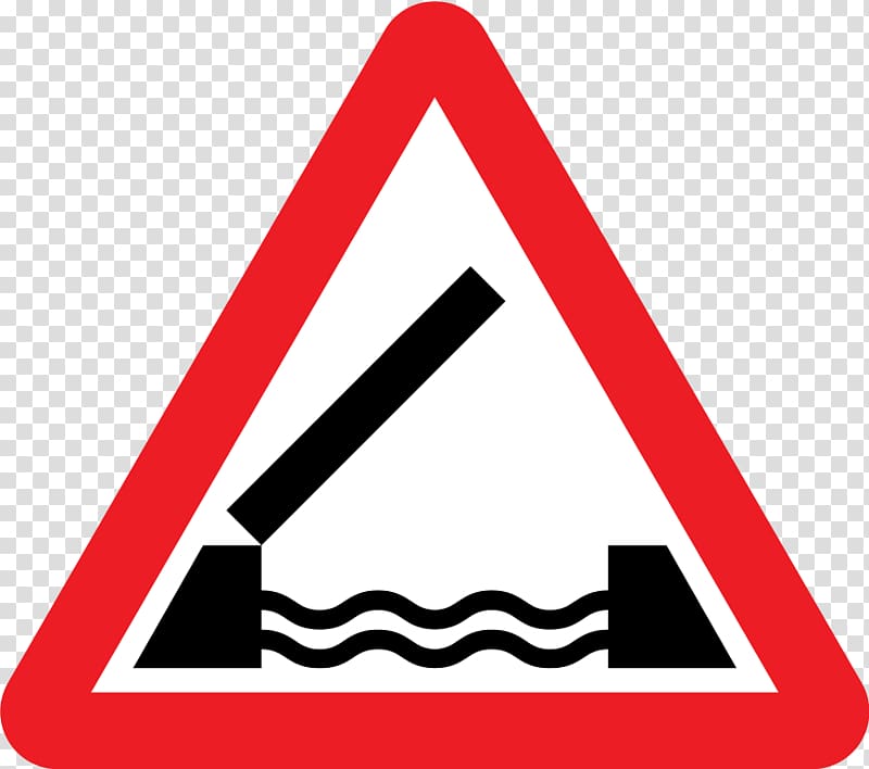 The Highway Code Traffic sign Moveable bridge Warning sign, UK transparent background PNG clipart