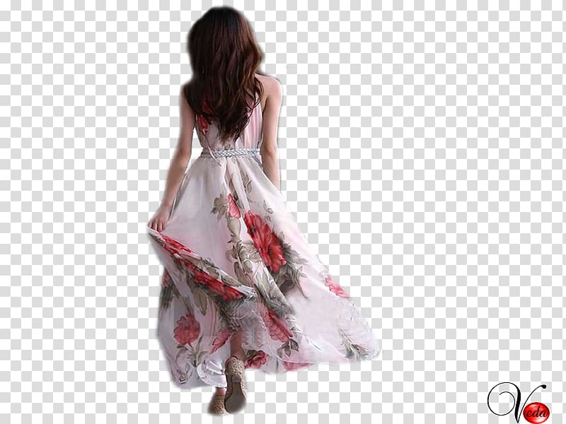 Party dress Chiffon Clothing Flower, dress transparent background PNG clipart