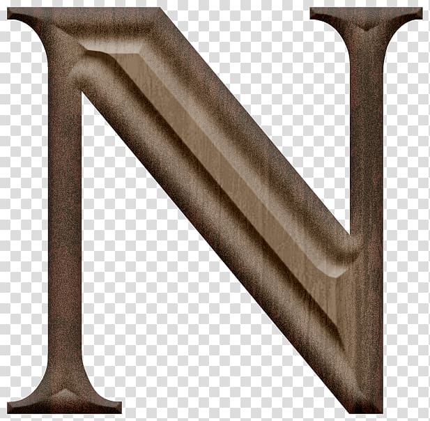 N illustration, Wood grain Sculpture Wood carving, Wood carving letter N transparent background PNG clipart