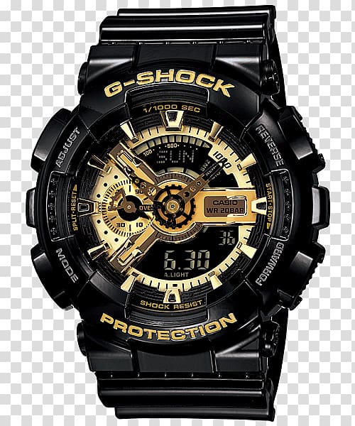 G-Shock Shock-resistant watch Casio Analog watch, watch transparent background PNG clipart