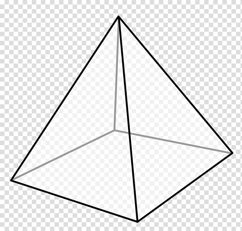 Square pyramid Hexagonal pyramid Triangle, pyramid transparent background PNG clipart