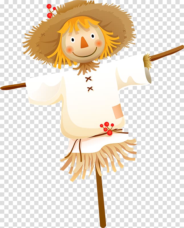 Mangzhong Drawing Autumn Scarecrow, Kq transparent background PNG clipart