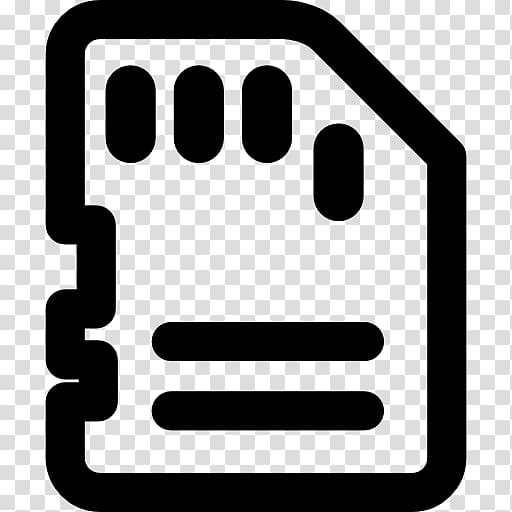 Computer Icons Symbol Black and white, sd card transparent background PNG clipart