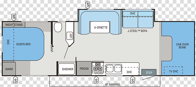 Lynnwood Floor plan Campervans Motorhome Car, car transparent background PNG clipart