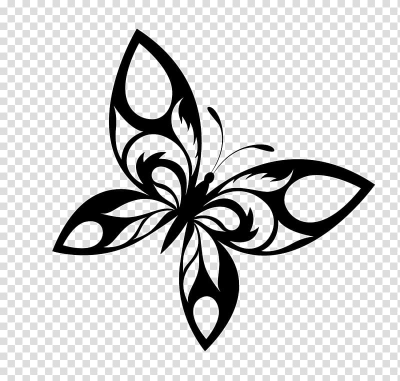 white butterfly illustration, Flying Butterfly Tattoo transparent background PNG clipart