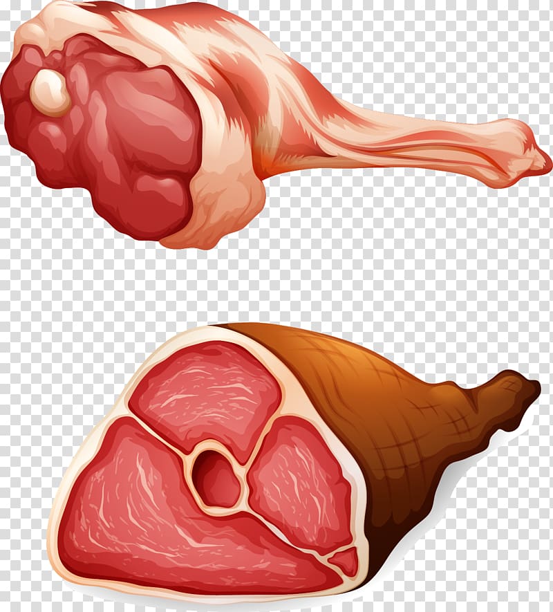 Meat Beef , hand painted leg meat transparent background PNG clipart