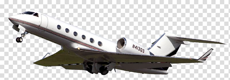 Narrow-body aircraft Business jet Airplane Gulfstream IV Air travel, airplane transparent background PNG clipart
